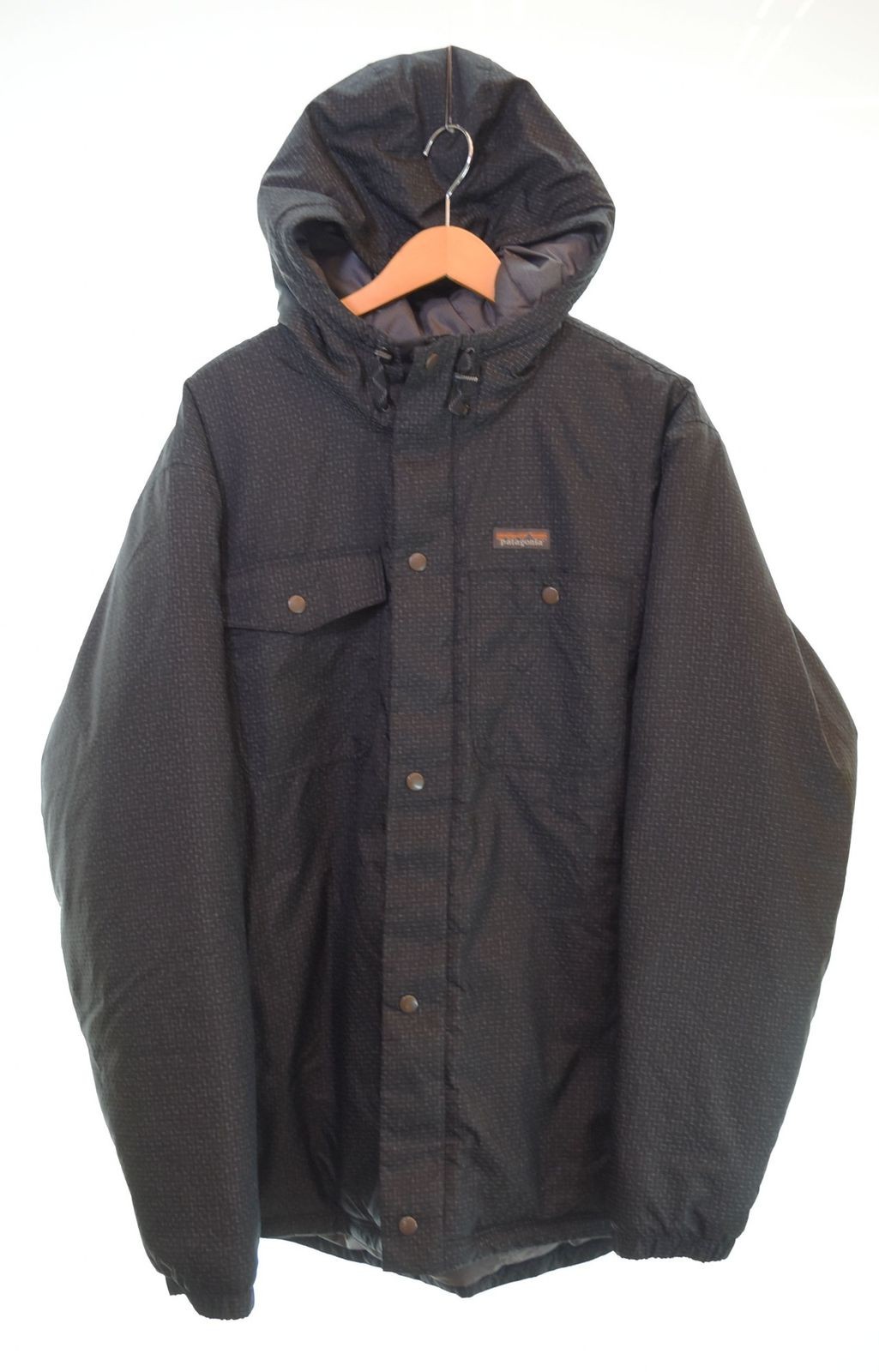 Patagonia Mountain Puff Jacket XL Black Nylons Used From Japan