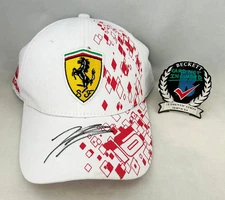 Charles Leclerc Signed Hat Monaco GP Ferrari Formula 1 F1 Beckett BAS COA