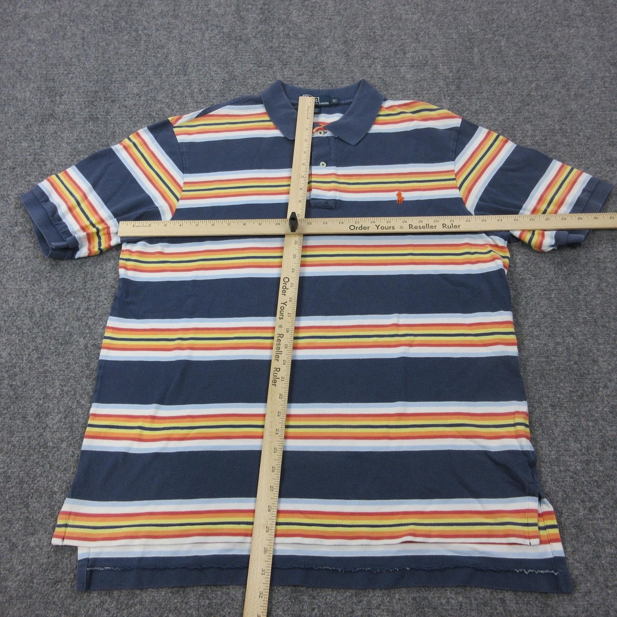 Vintage Polo By Ralph Lauren Polo Shirt Mens XLT Blue Cotton