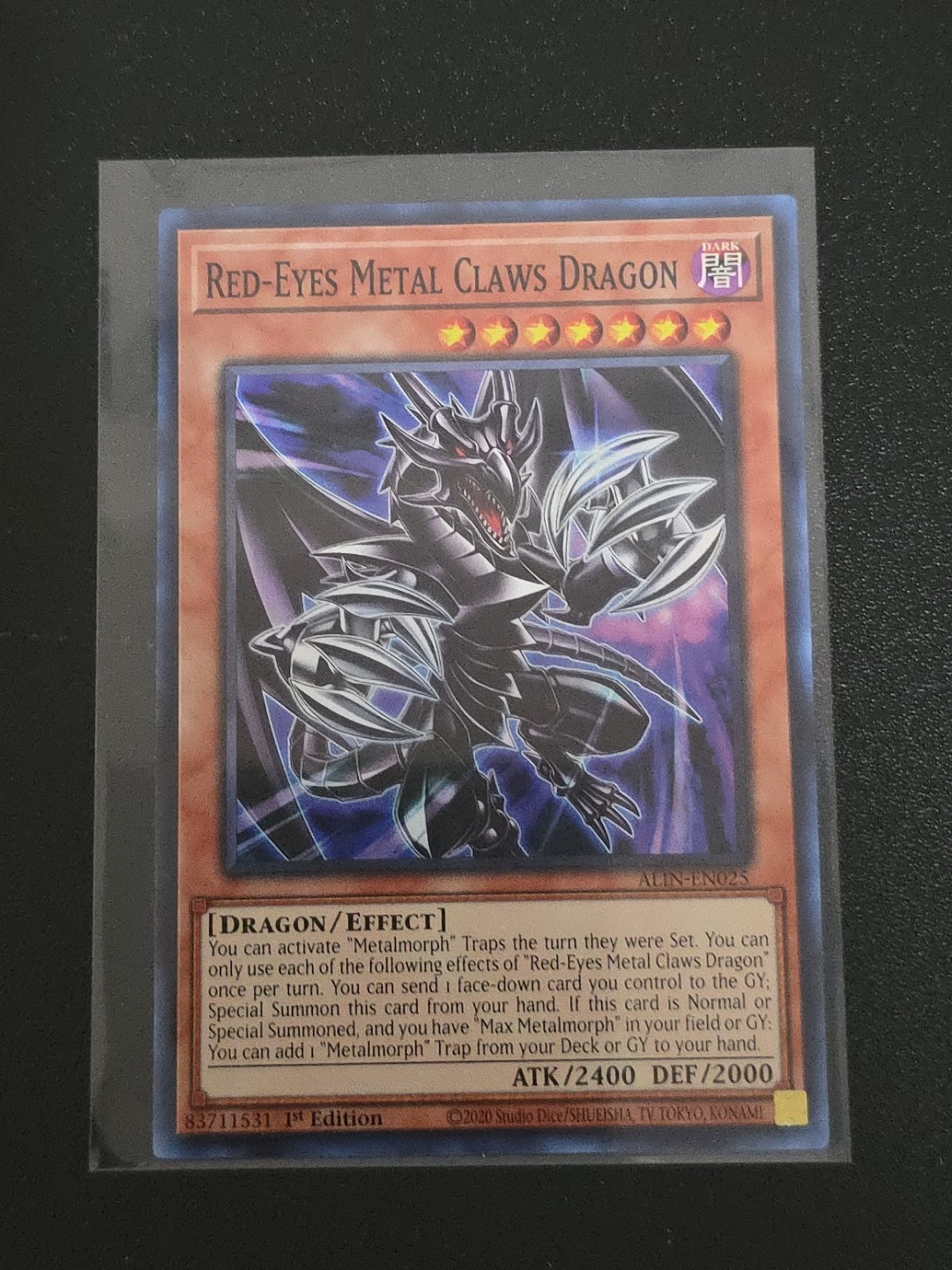 Red-Eyes Metal Claws Dragon ALIN-EN025 1st Edition Alliance Insight