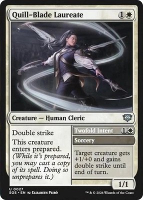PRESALE Quill-Blade Laureate   Twofold Intent SOS NM MTG
