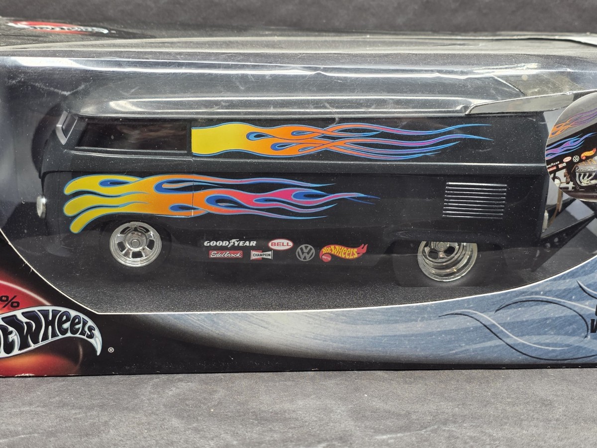100% Hot Wheels Customized VW Drag Race Bus 1:18 Scale Diecast
