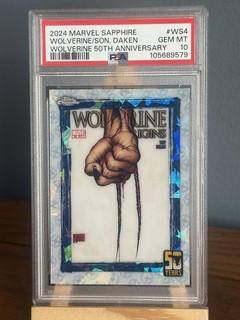 2024 MARVEL SAPPHIRE #WS4 WOLVERINE SON DAKEN WOLVERINE 50TH ANNIVERSARY PSA 10