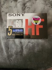 Lot Of 5 Sony HF60 Blank Cassette Tapes Type I 60 Minutes Hi-Fi 1 Scotch BX 60