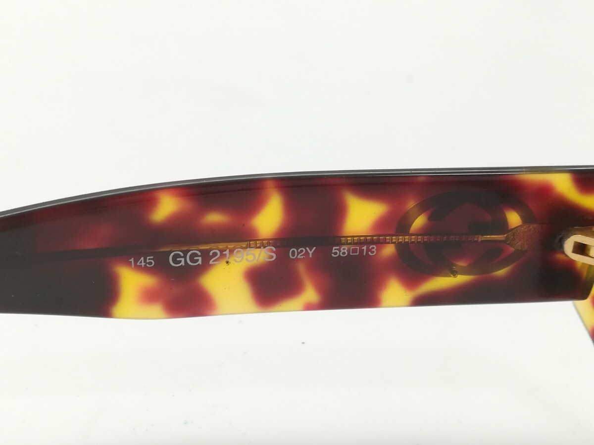 GUCCI Sunglasses Interlocking G Brown Tortoiseshell GG2195 with Case thumbnail 7