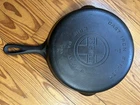 Vintage Griswold Erie PA Cast Iron No 7 Skillet Large Block Logo 701D