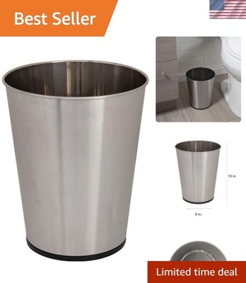 5 Liter Small Wastebasket | Round Open Top | Trash Can | Bathroom | Bedroom |...