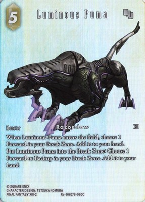 Luminous Puma (Full Art) Re-106C/8-080C Final Fantasy Legacy Collection Foil C