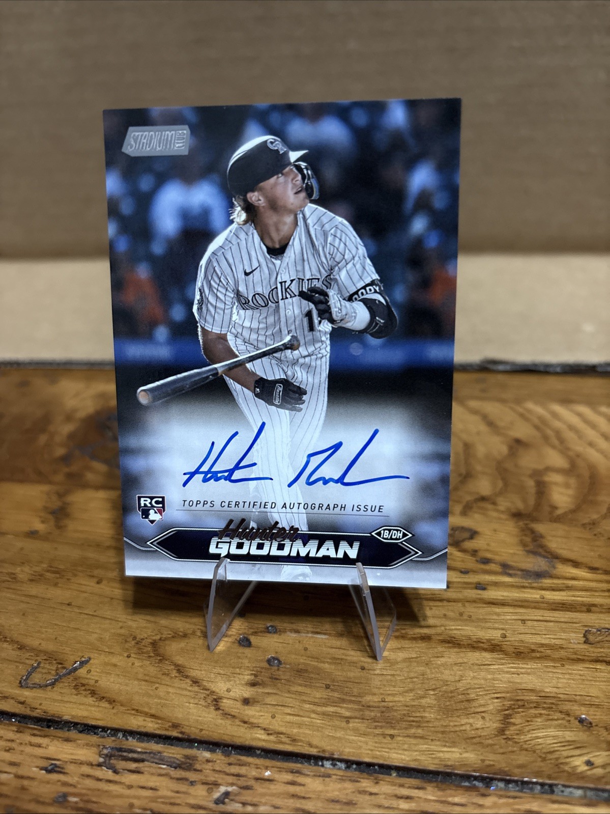 2024 Topps Stadium Club - Autographs Hunter Goodman #SCBA-HG (AU, RC)