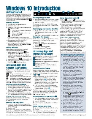 Windows 10 Introduction Quick Reference ..., Beezix Inc