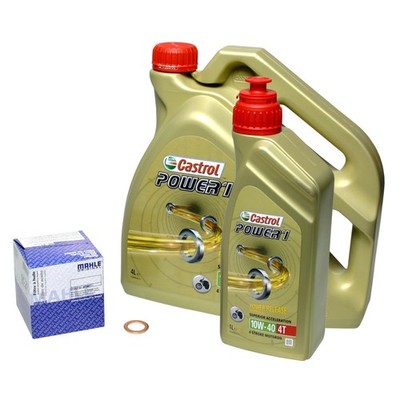 Yamaha MT-01 /SP, 05-12, RP12 RP18; Castrol Power1 10w40 Öl; Mahle Ölfilter Set