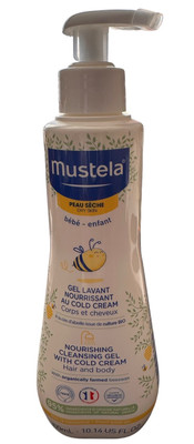 New Mustela Nourishing Cleansing Gel With Cold Cream Hair & Body 300ml