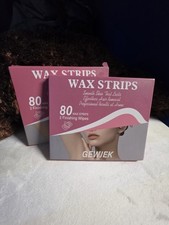 Body Wax Strips 80pcs and 2 F n sh W pes for Smooth Skin, 2 packs