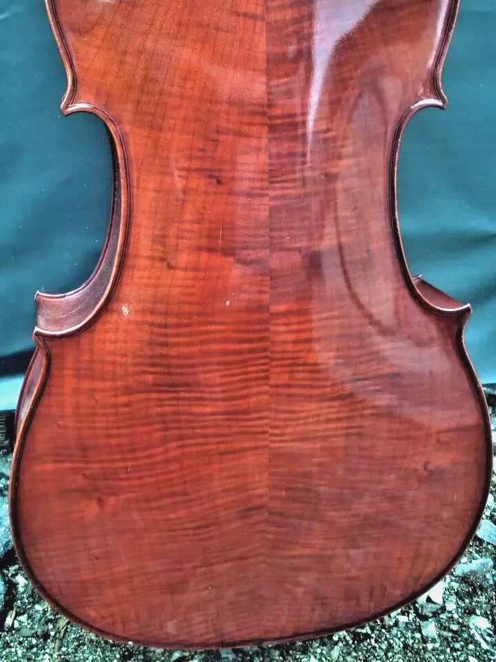 3/4 CELLO n. "L. MAUSSIELL NÜRNBERG 1711" mit Bogen & Tasche - Bild 3 von 4