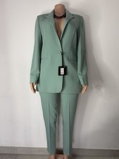 Splendido Completo Tailleur Verde Acqua, Taglia L, Perfetto Per Un Look Chic.