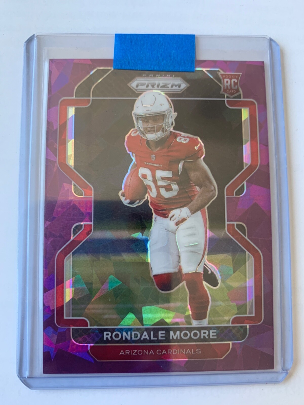 2021 Panini Prizm Rookie Purple Ice Prizm #D  /225 Rondale Moore #347 Rookie RC