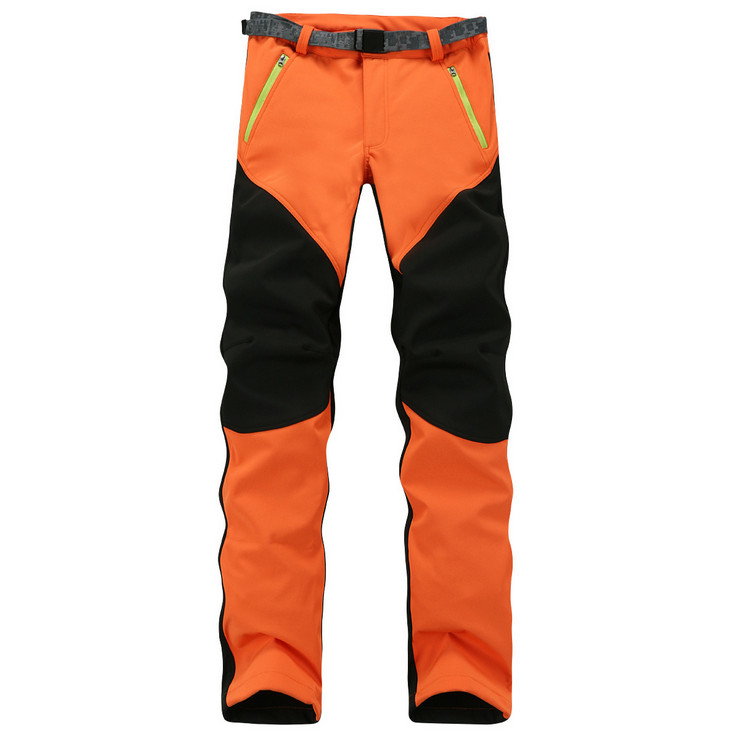 Pantalones para mujer invierno impermeables a prueba de viento suave carcasa lana cálida nieve esquí senderismo