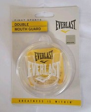 Everlast DOUBLE MOUTH GUARD Clear BOXING FIGHT CONTACT SPORT Lightweight Comfort