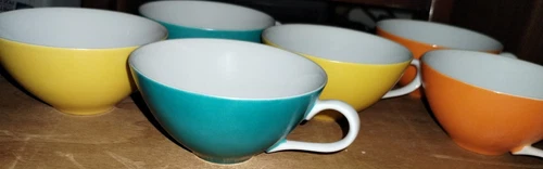 Vtg Mid-Century Modern Otagiri OMC Tea Cups Set Of 6