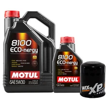 6L Motul 8100 ECO-NERGY 5W30 Wix XP Filter Motor Oil Change Kit API SL