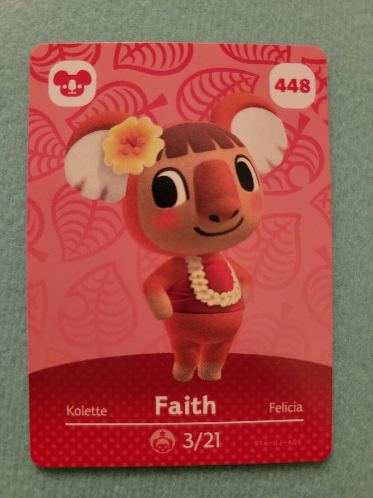 Animal Crossing Amiibo Card 特価 Series 5 - 448 Free # 注目ショップ ブランドのギフト Authentic Shipping Faith