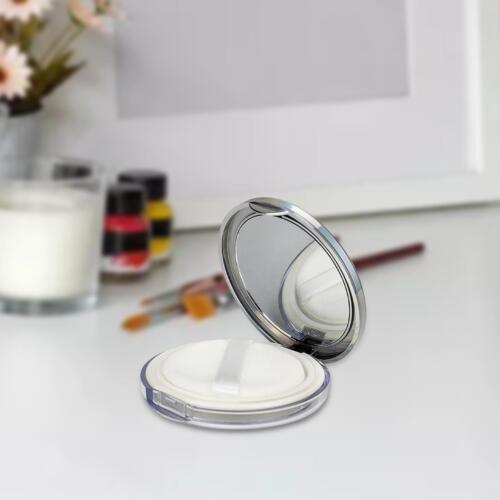 Powder Box Powder Case Cosmetic Make up Holder Slim with Powder Puff and Mirror - Picture 1 of 8