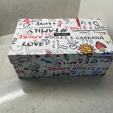 Dolce & Gabbana White Cardboard Storage Shoes Empty Box - L 13.5" H 5.25" W 8"