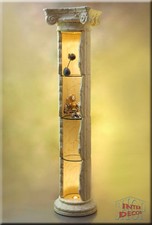 Regal Vitrine Säulenregal Säulenvitrine Säule Griechische Rundregal Bar 207cm