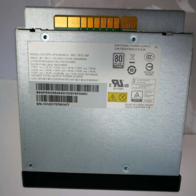 For Lenovo ThinkStation P720 P520 DPS-690AB A 54Y8980 Power Supply 690W