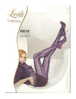 Women's tights LEVANTE 40 den worked bare toe flat seam cotton gusset item H019 