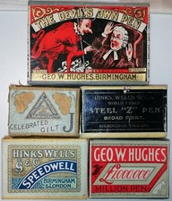 5 verschiedene Schreibfedern, Pen, Nibs, Plume, Pennini, Kalligraphie, SET 7