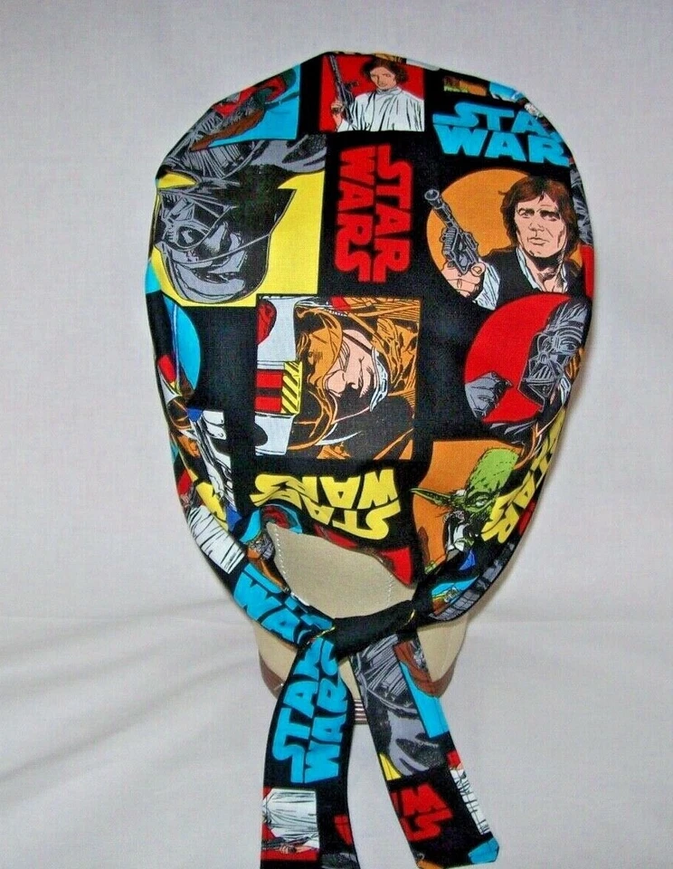 Men/Women Surgical Scrub Cap Lined SW 100% Cotton - Image 4 of 4