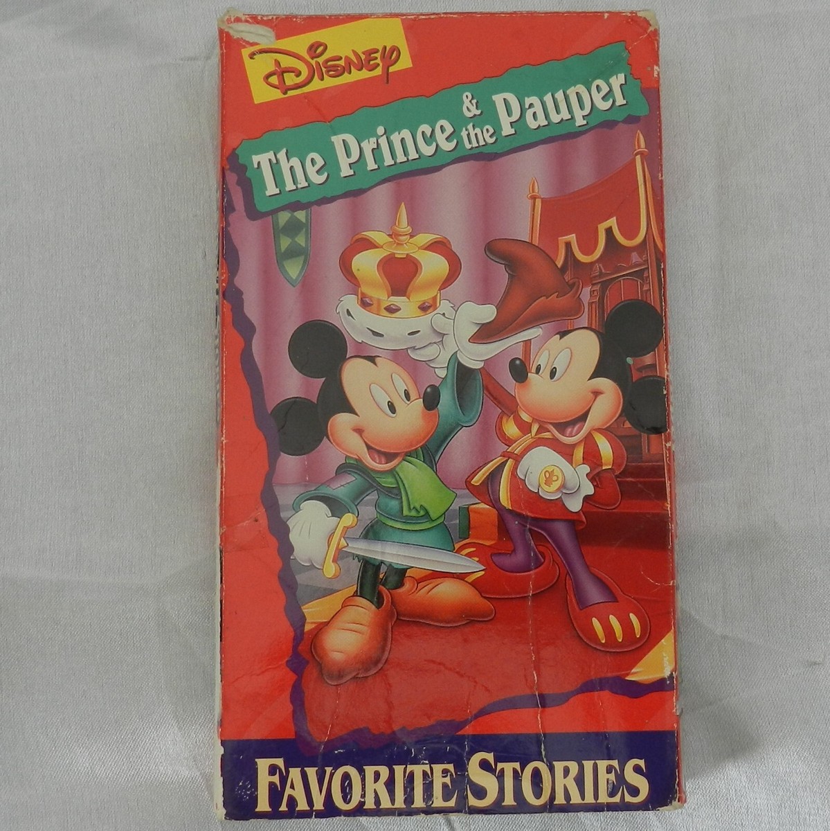 THE PRINCE THE PAUPER Disney Favorite Stories VHS in Slip Sleeve