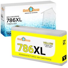 1PK T786XL for Epson Ink Cartridges for WorkForce WF-4630 WF-4640 WF-5110 Yellow