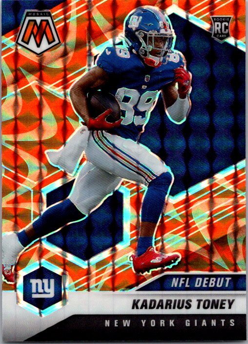 2021 Panini Mosaic #251 Kadarius Toney Prizm Reactive Orange