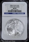 2006 $1 American Silver Eagle NGC MS 69 | Early Releases Uncirculated UNC BU
