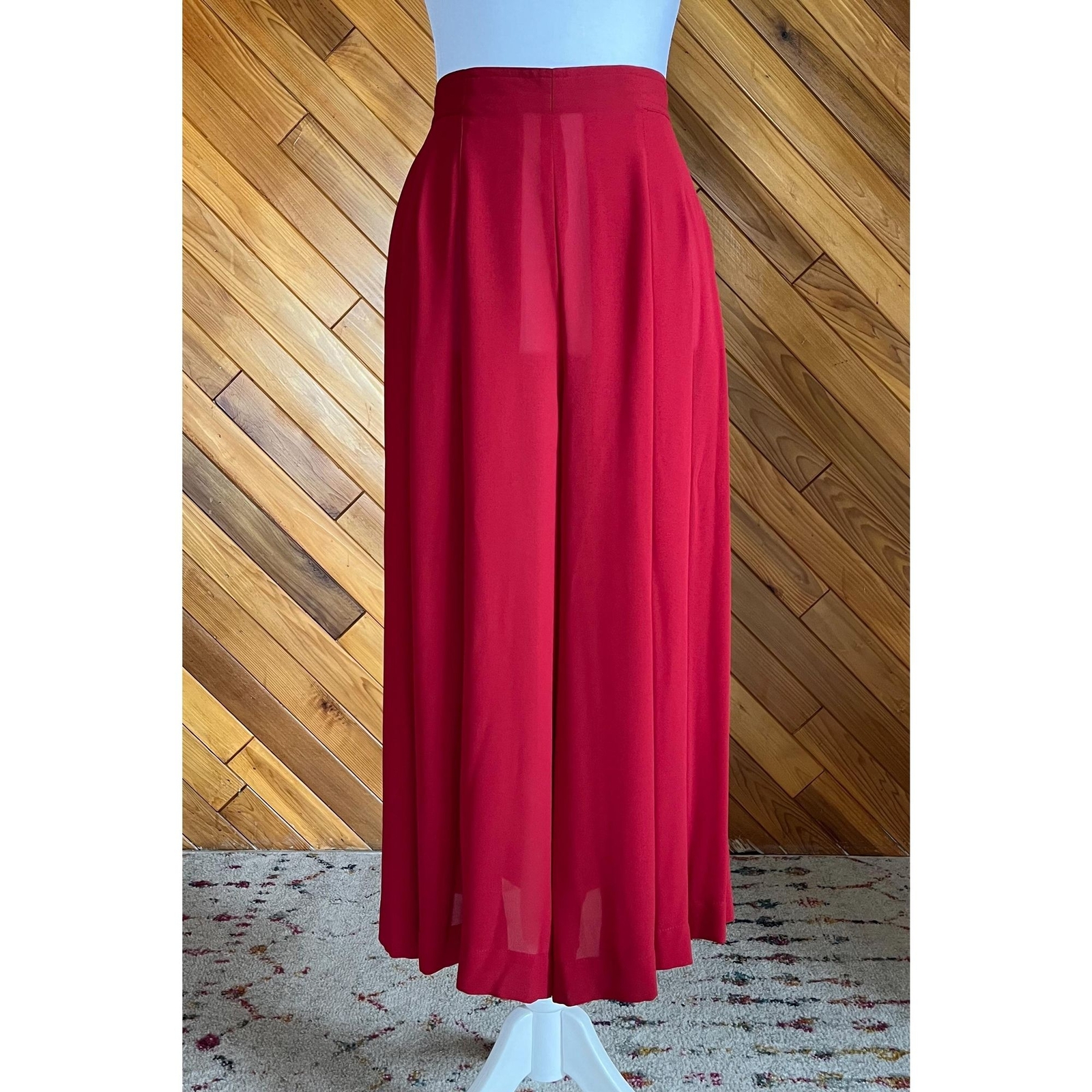 Vintage 80s High Rise Sheer Palazzo Pants