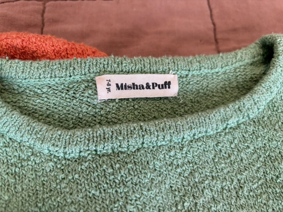 Misha & Puff Terrycloth Cover-Up Verde - Juventude 7 - 8 anos - Excelente Estado! - Imagem 3 de 4