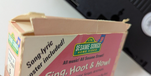 Sesame Street Sing Hoot & Howl 1991 VHS Tape W/ Lyric Poster - Picture 7 of 17