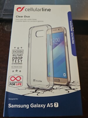 Cellularline Clear Duo Schutzcover Für Samsung Galaxy A5 2017 In Transparent