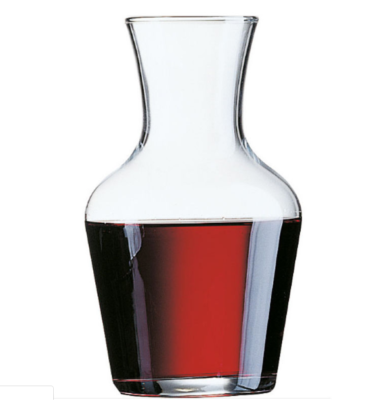 Arcoroc Caraffa Da Vino 1 Litro – Vetro Trasparente, Artigianale, Altezza 20cm