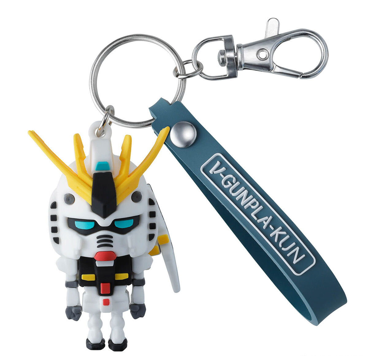 BANDAI Gundam GUNPLA-KUN 3D Rubber Mascot Key Chain ν-GUNPLA-KUN