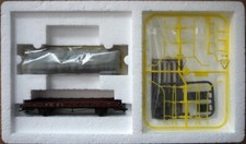 Märklin 46365 Rungenwagen mit Stroh Beladung und Lademaß - Spur H0 - OVP