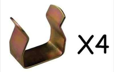 4 x STRONG U Metal BED CLIPS TO JOIN DIVAN BED BASE OTTOMAN BED BASE SOFA