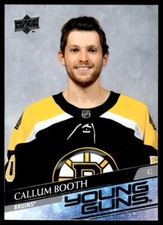2020-21 Upper Deck Young Guns Callum Booth Rookie Boston Bruins #704 R15