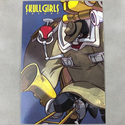 Lab Zero Games Skullgirls Encore Big Band Indiegogo Limited Art Card Postcard