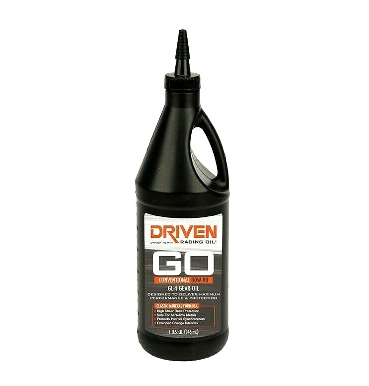 Driven Racing Gear Oil 04530 GL-4 80W90 Conventional - 1 Quart 