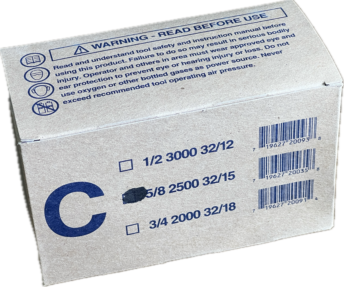 Agrafe Industrielle En Cuivre #3215 - 1-1/4" X 1/2" Leg - Carton De 2500