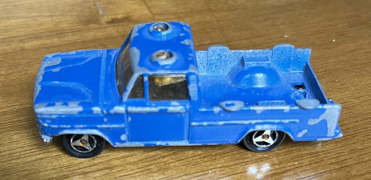 Majorette Mazda / Dodge Blue Service Pickup Truck Diecast 1:80