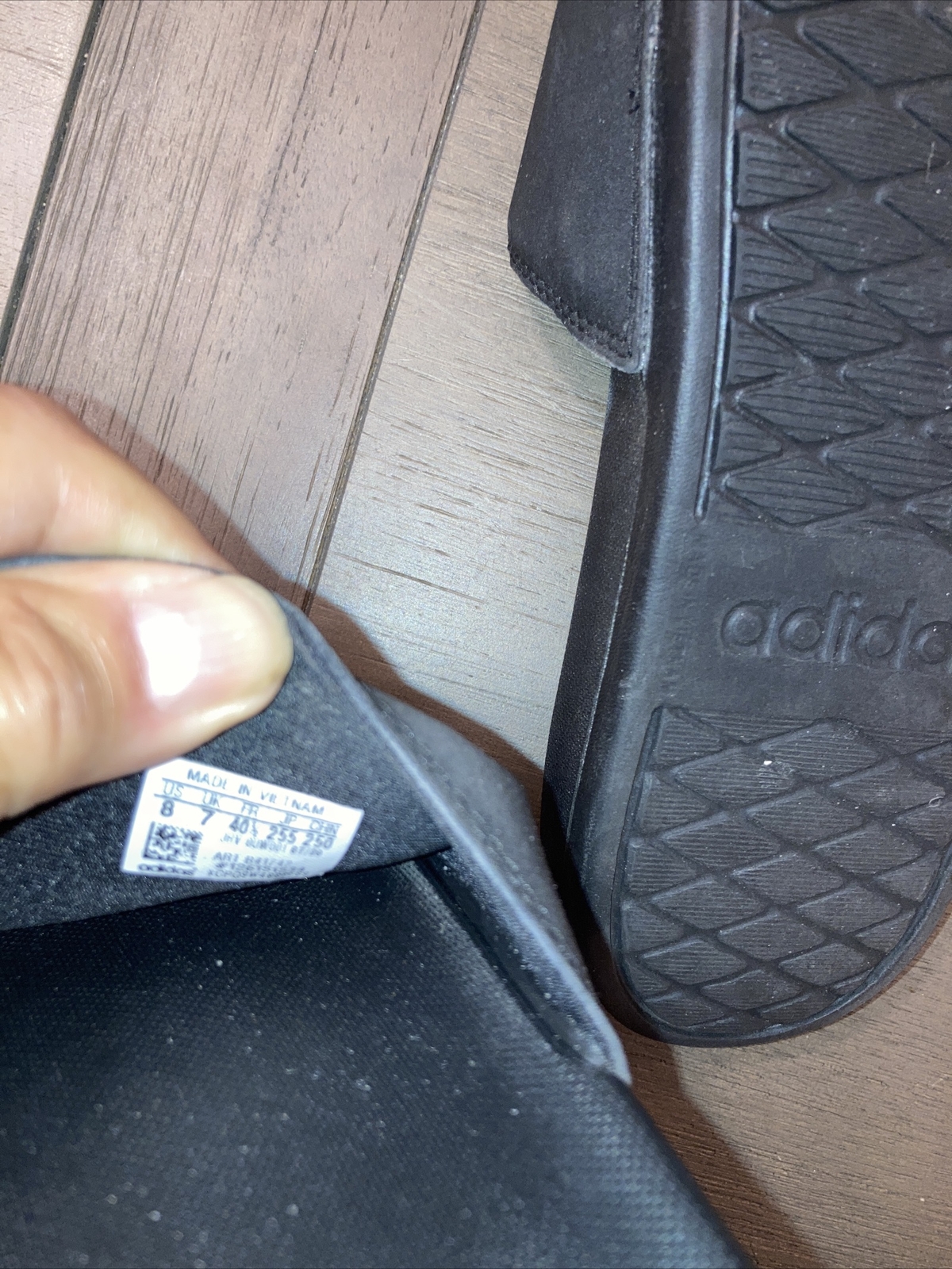 Adidas Adilette Comfort Women's Slides Black & Gold S… Gem